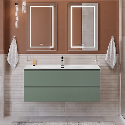 Тумба с раковиной подвесная BelBagno KRAFT 120 Еловый Матовый, раковина BB-8099-120