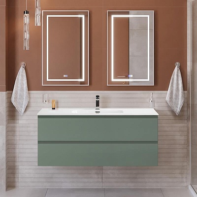 Тумба с раковиной подвесная BelBagno KRAFT 120 Еловый Матовый, раковина BB1200ETL