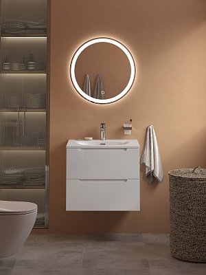 Тумба с раковиной подвесная BelBagno ETNA 39 60 Bianco Lucido, раковина белая BB-8099-3-60