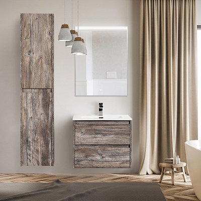 Шкаф подвесной BelBagno KRAFT-1600-2A-SC-PP-L Pino Pasadena, левый