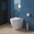 Унитаз приставной безободковый BelBagno SFERA-R BB2141CBR с сиденьем BB2111SC