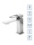 Смеситель для раковины BelBagno LUCE LUC-LVM-CRM