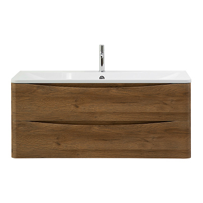 Тумба с раковиной подвесная BelBagno ACQUA 120 Rovere Rustico, раковина белая