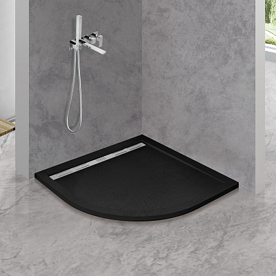 Поддон из искусственного мрамора CEZARES TRAY-AS-R-90-30-NERO