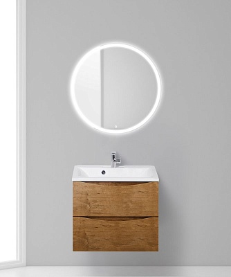 Тумба с раковиной подвесная BelBagno MARINO 65 Rovere Nature, раковина белая