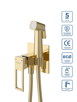 Гигенический душ со смесителем BelBagno LUC-HGN-ORO