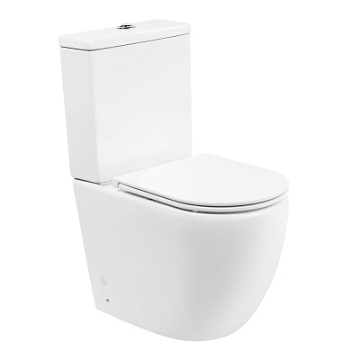 Унитаз-компакт безободковый BelBagno AMANDA BB051CPR с сиденьем BB870SC