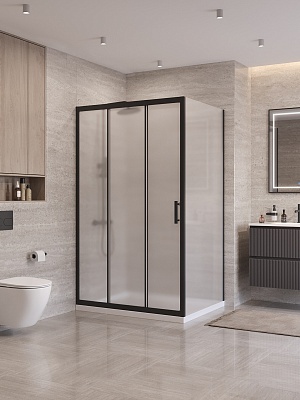 Душевой уголок BelBagno UNO-195-AHF-31-120/90-P-NERO
