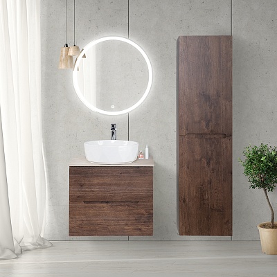 Тумба со столешницей подвесная BelBagno ETNA 70 Rovere Moro