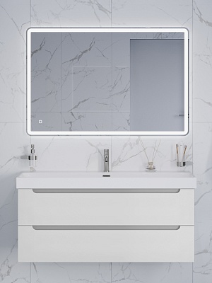 Тумба с раковиной подвесная BelBagno ЭТНА (ETNA) 120 Белый Матовый, раковина BB-8078-120