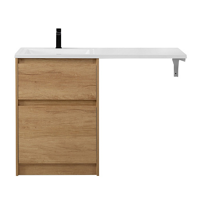 Тумба с раковиной напольная BelBagno KRAFT-LVD 120 Rovere Nebrasca Nature, раковина белая левая