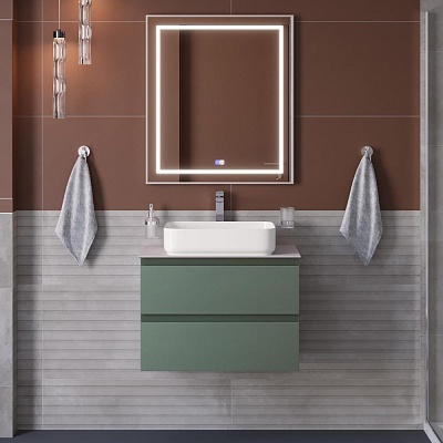 Тумба со столешницей подвесная BelBagno KRAFT 60 Еловый Матовый, столешница KEP-60-BO