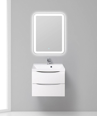 Тумба с раковиной подвесная BelBagno MARINO 60 Bianco Lucido, раковина белая