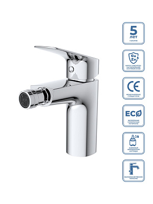 Смеситель для биде без донного клапана BelBagno DUE-BD-CRM-W0