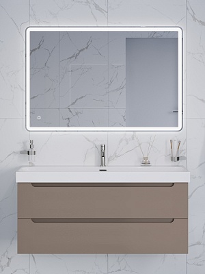 Тумба с раковиной подвесная BelBagno ЭТНА (ETNA) 120 Бежевый Матовый, раковина BB-8078-120