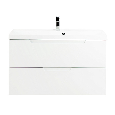 Тумба с раковиной подвесная BelBagno VITTORIA 90 Bianco Opaco, раковина белая