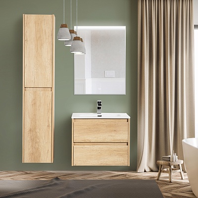 Шкаф подвесной BelBagno KRAFT-1600-2A-SC-RNN-R Rovere Nebrasca Nature, правый