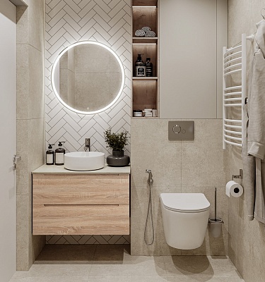 Тумба со столешницей подвесная BelBagno ETNA 80 Rovere Bianco