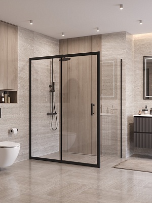 Душевой уголок BelBagno UNO-195-AH-1-140/100-C-NERO