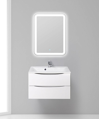 Тумба с раковиной подвесная BelBagno MARINO 75 Bianco Lucido, раковина белая