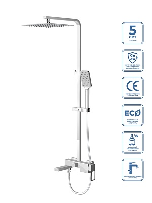 Душевая стойка BelBagno LUCE LUC-VSCM-CRM