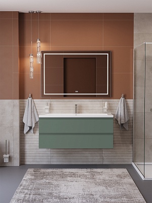 Тумба с раковиной подвесная BelBagno СТРУКТУРА (KRAFT) 120 Еловый Матовый, раковина BB-8070-120