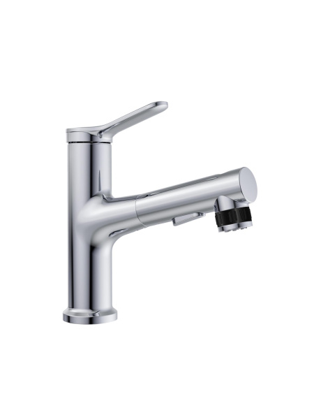 BELBAGNO Смеситель с выдвижным изливом, хром BB-LVMD-CRM-W0