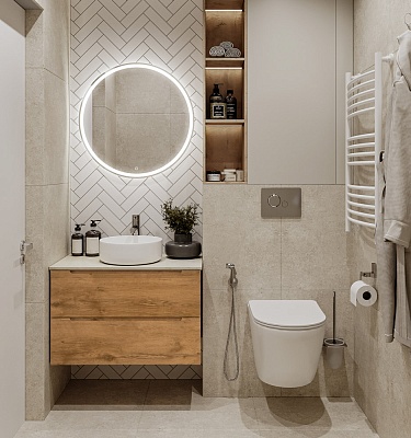 Тумба со столешницей подвесная BelBagno ETNA 80 Rovere Nature