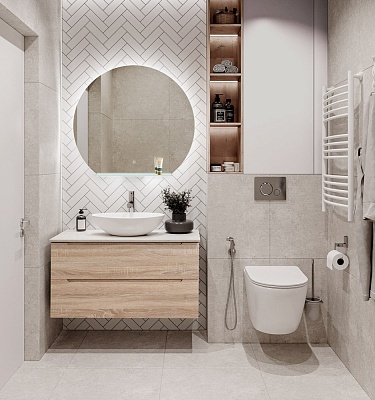 Тумба со столешницей подвесная BelBagno ETNA 90 Rovere Bianco