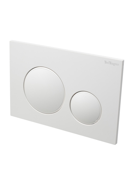 Кнопка смыва BELBAGNO BB-17C-BL, белый глянец — фото 4