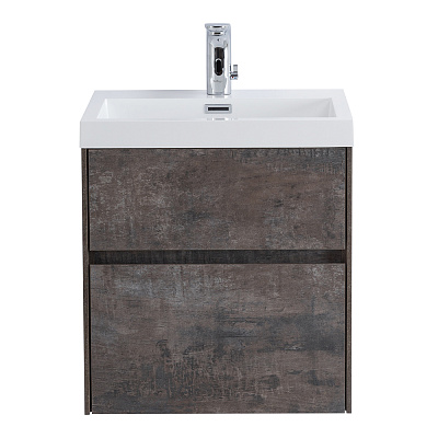 Тумба с раковиной подвесная BelBagno PIETRA MINI 50AS Stone, раковина белая