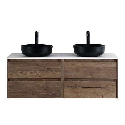 Тумба со столешницей EK-120-2-BL подвесная BelBagno KRAFT 120 Rovere Tabacco