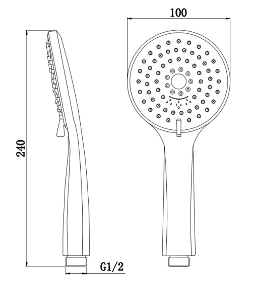 Ручной душ BelBagno BB-D1C5