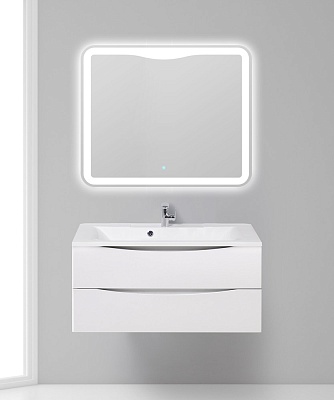 Тумба с раковиной подвесная BelBagno MARINO 100 Bianco Opaco, раковина белая