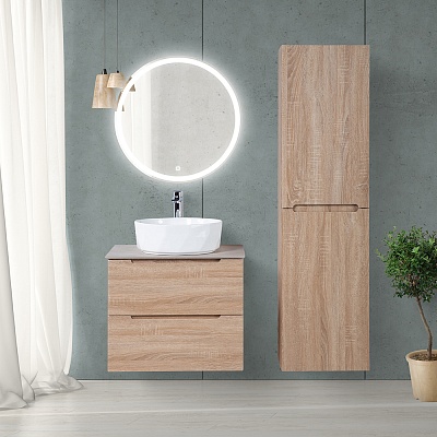 Тумба со столешницей подвесная BelBagno ETNA 60 Rovere Bianco