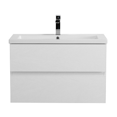 Тумба с раковиной подвесная CEZARES MOLVENO 46 80 Bianco Ghiaccio, раковина белая CZR-8070-80
