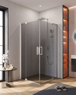 Душевой уголок CEZARES SLIDER-A-2-100/110-GRIGIO-Cr