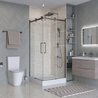 Душевой уголок BelBagno MARINO-2-A-2-90-C-GM