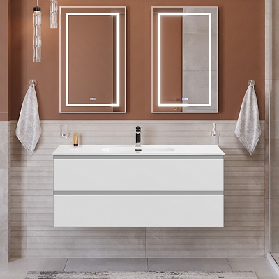 Тумба с раковиной подвесная BelBagno KRAFT 120 Bianco Opaco, раковина BB1200ETL
