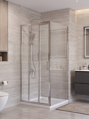 Душевой уголок BelBagno UNO-195-AHF-31-100/90-C-Cr