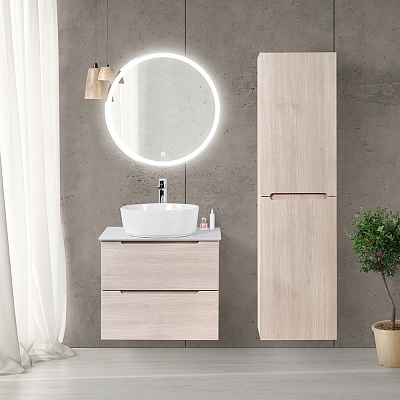 Тумба со столешницей подвесная BelBagno ETNA 70 Rovere Grigio