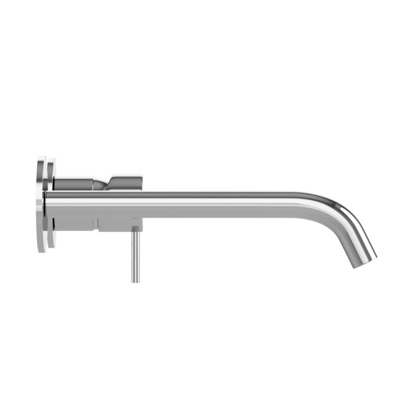LEAF-BLI2-20-L-01-W0 Смеситель для раковины встраиваемый однорычажный, на два отверстия, длина излива 20 см, исполнение Хром — фото 7