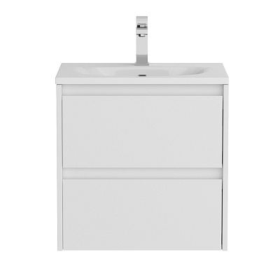Тумба с раковиной подвесная BelBagno KRAFT 39 50 Bianco Opaco, раковина белая BB-8099-3-50