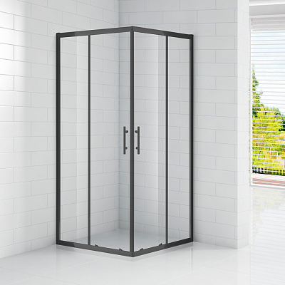 Душевой уголок CEZARES ECO-O-A-2-90-C-NERO