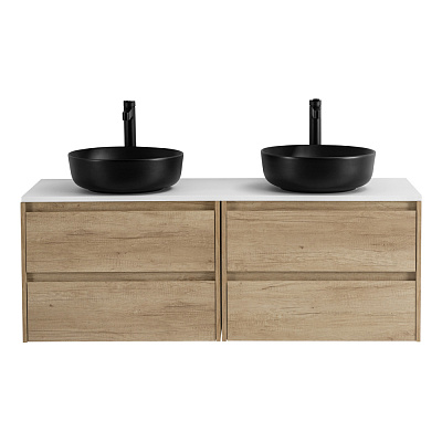 Тумба со столешницей EK-140-2-BL подвесная BelBagno KRAFT 140 Rovere Nebrasca Nature