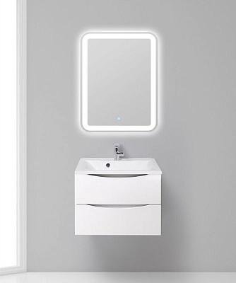 Тумба с раковиной подвесная BelBagno MARINO 65 Bianco Lucido, раковина белая