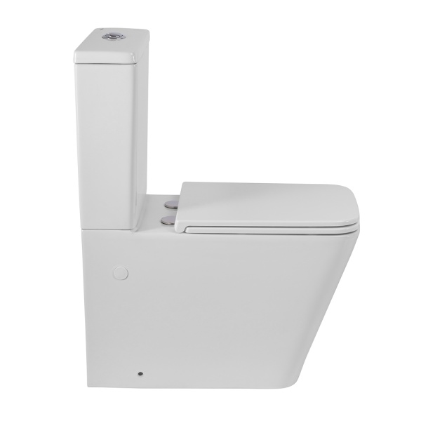 Унитаз-компакт безободковый c cиденьем BelBagno ARDENTE-R BB02093CPR/SC